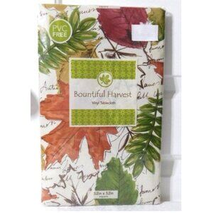 Elrene Home Bountiful Harvest Vinyl Flannel Back Tablecloth